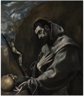 Domenikos Theotokopoulos - Saint Francis of Assisi in meditation