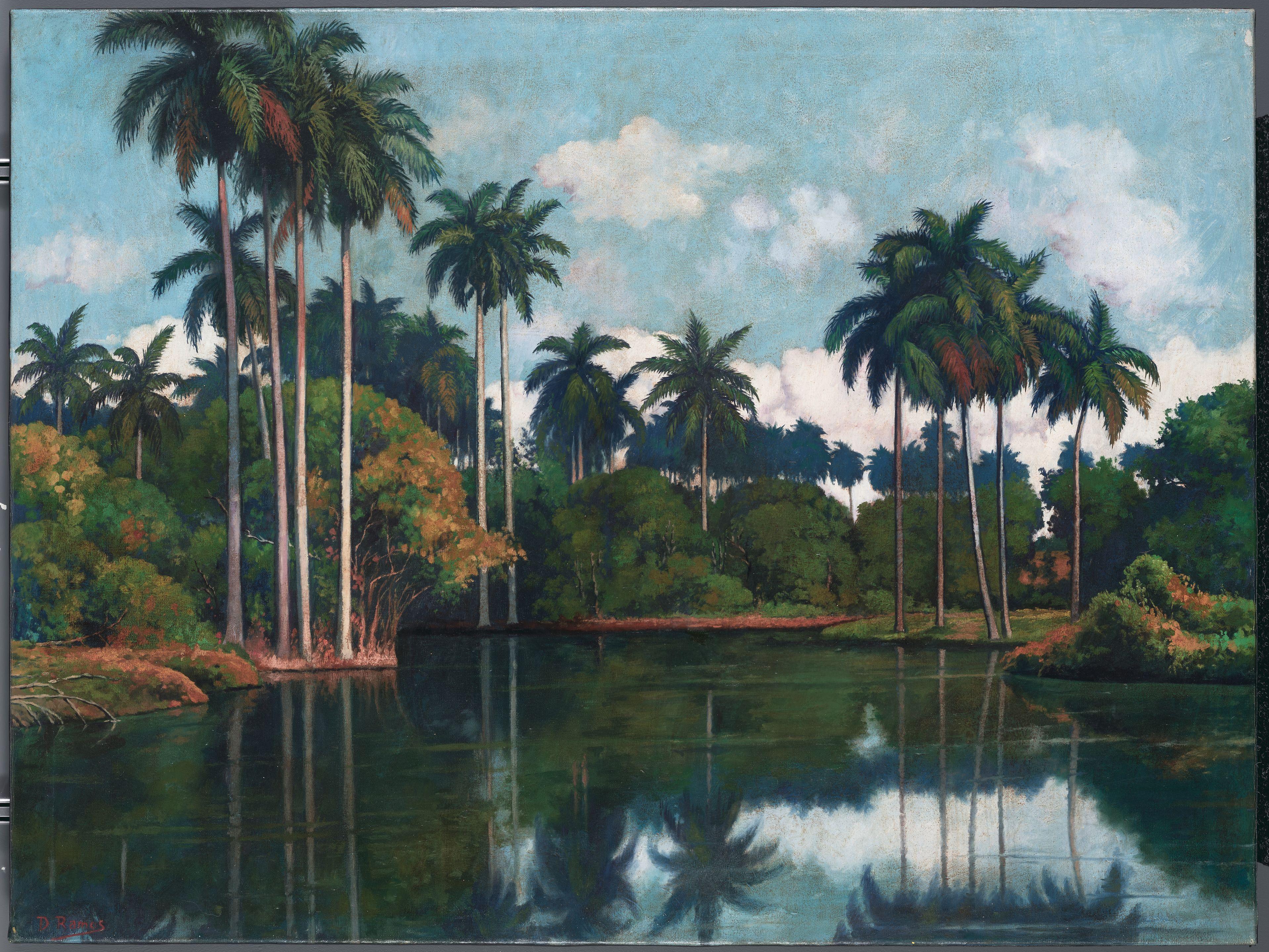 Domingo Ramos - Untitled (Paisaje) 29 3/4 x 39 9/16 in (75.5 x 100.5 cm)