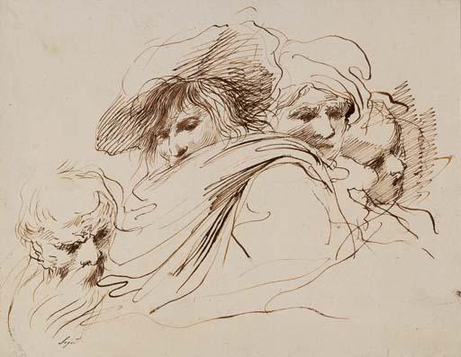 Domingos Antonio de Sequeira - Quatre têtes d\'homme