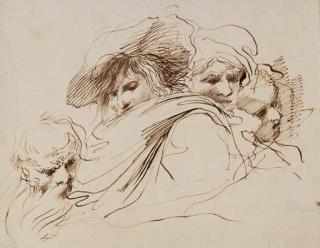 Domingos Antonio de Sequeira - Quatre têtes d\'homme