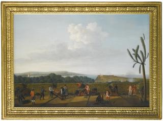 Dominic Serres, R.A. - The Capture Of Havana, Cuba, August 1762: The English Battery Before The Morro Castle 