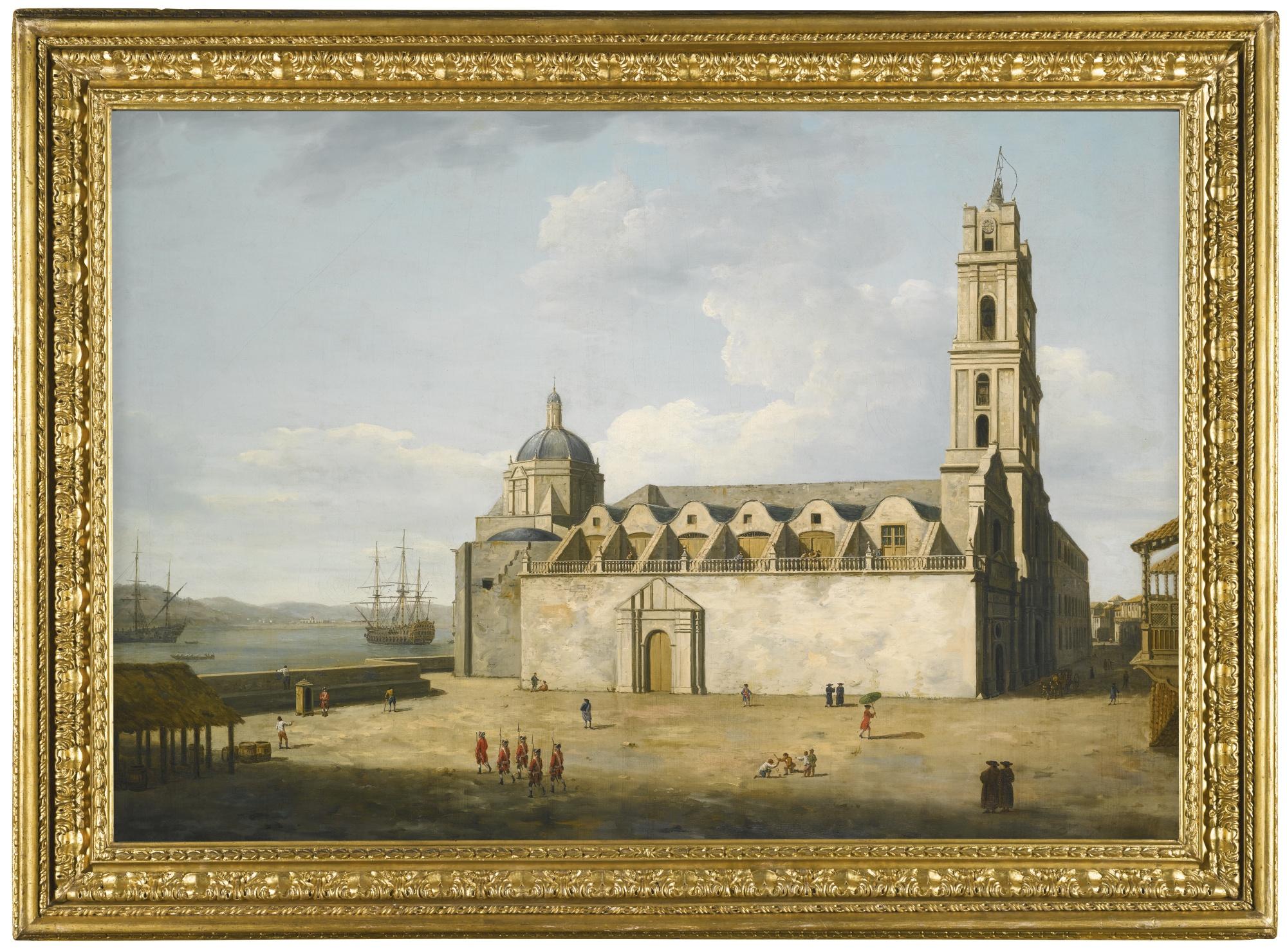 Dominic Serres, R.A. - \'The Cathedral At Havana, August–September 1762\': View Of The Church Of San Francisco De Asís, Havana, Cuba