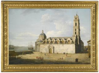 Dominic Serres, R.A. - \'The Cathedral At Havana, August–September 1762\': View Of The Church Of San Francisco De Asís, Havana, Cuba