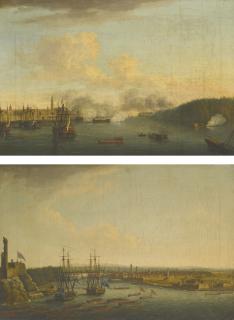 Dominic Serres, R.A. - Two Views Of The Siege Of Havana, 1762