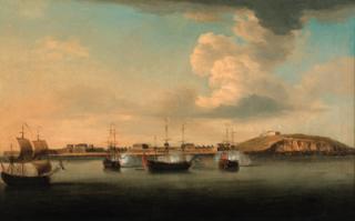 Dominic Serres - The naval attack on Quebec, 1759