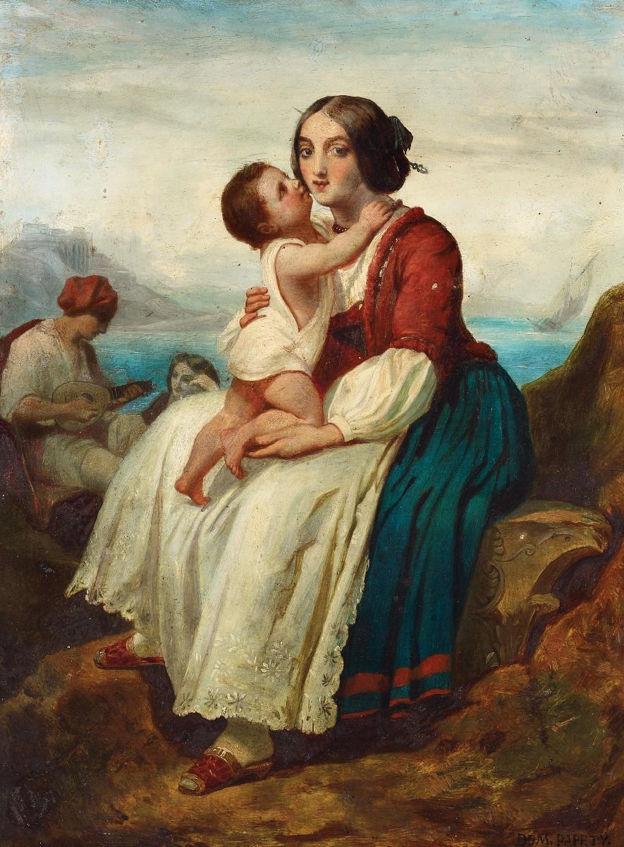 Dominique Louis Ferréol Papéty - Italienische Fischerfamilie