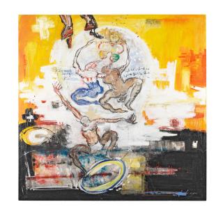 Dominique Zinkpe - Plaisir nocturne, 2019