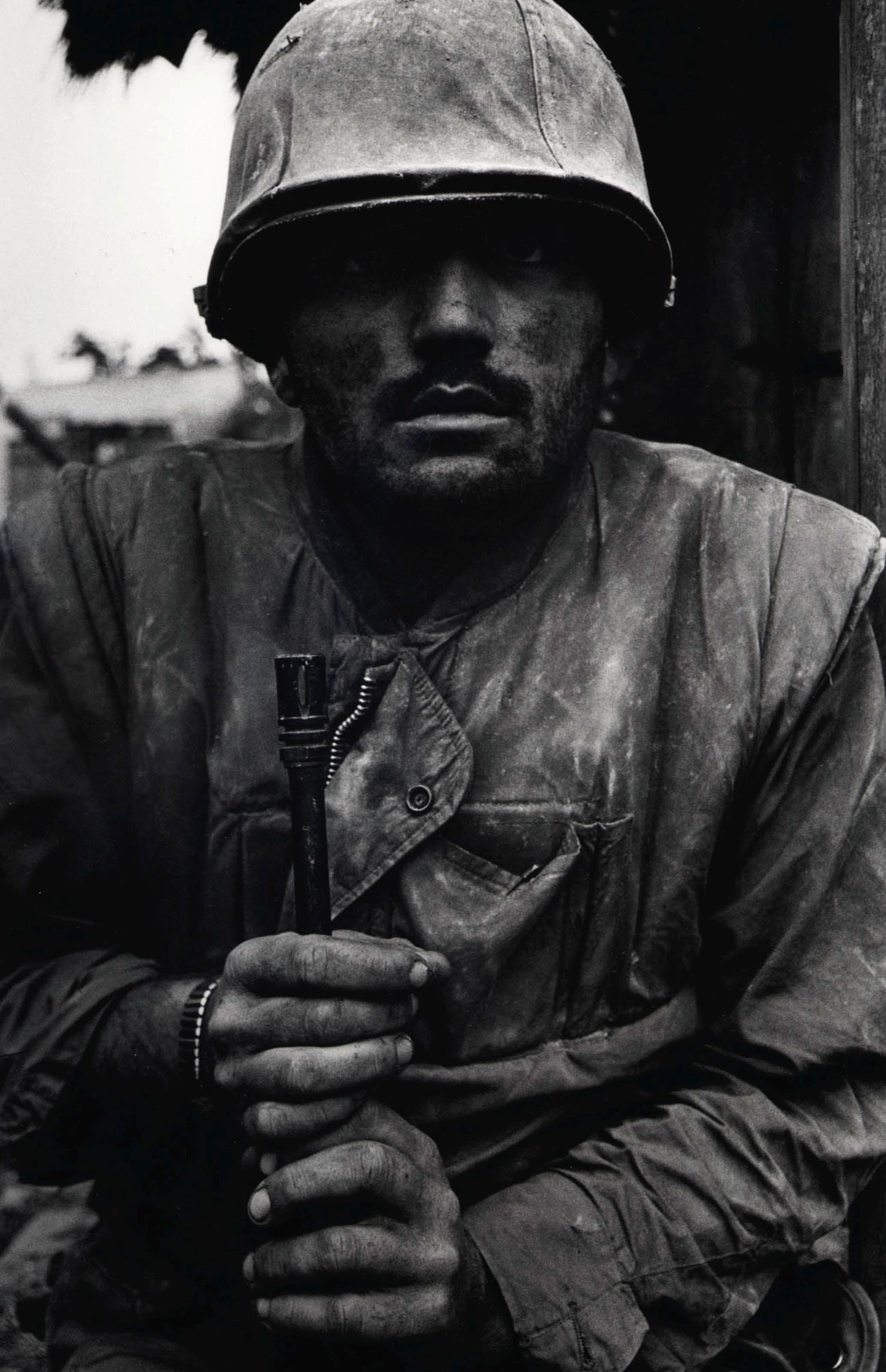 Don McCullin - Shell-shocked Marine, Vietnam, Hue, 1968