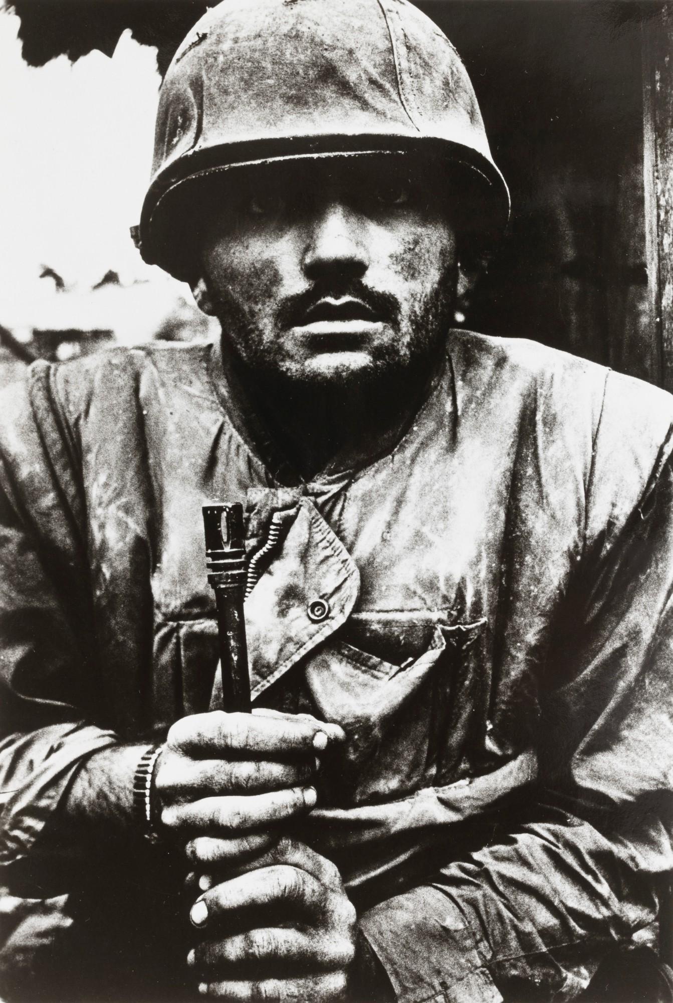 Don McCullin - Shell-shocked US Marine, Hue south vietnam, 1968