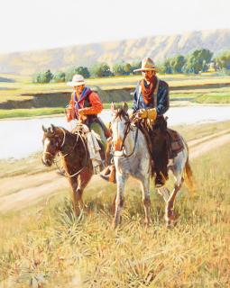 Don Prechtel - We Proceed On 20 x 16 in. framed 27 x 23 in.