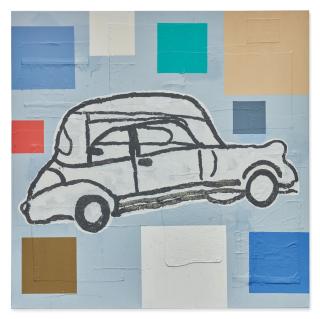 Donald Baechler - Abstract Painting With Car