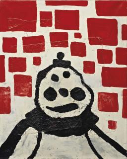 Donald Baechler - Abstract Painting With Clown