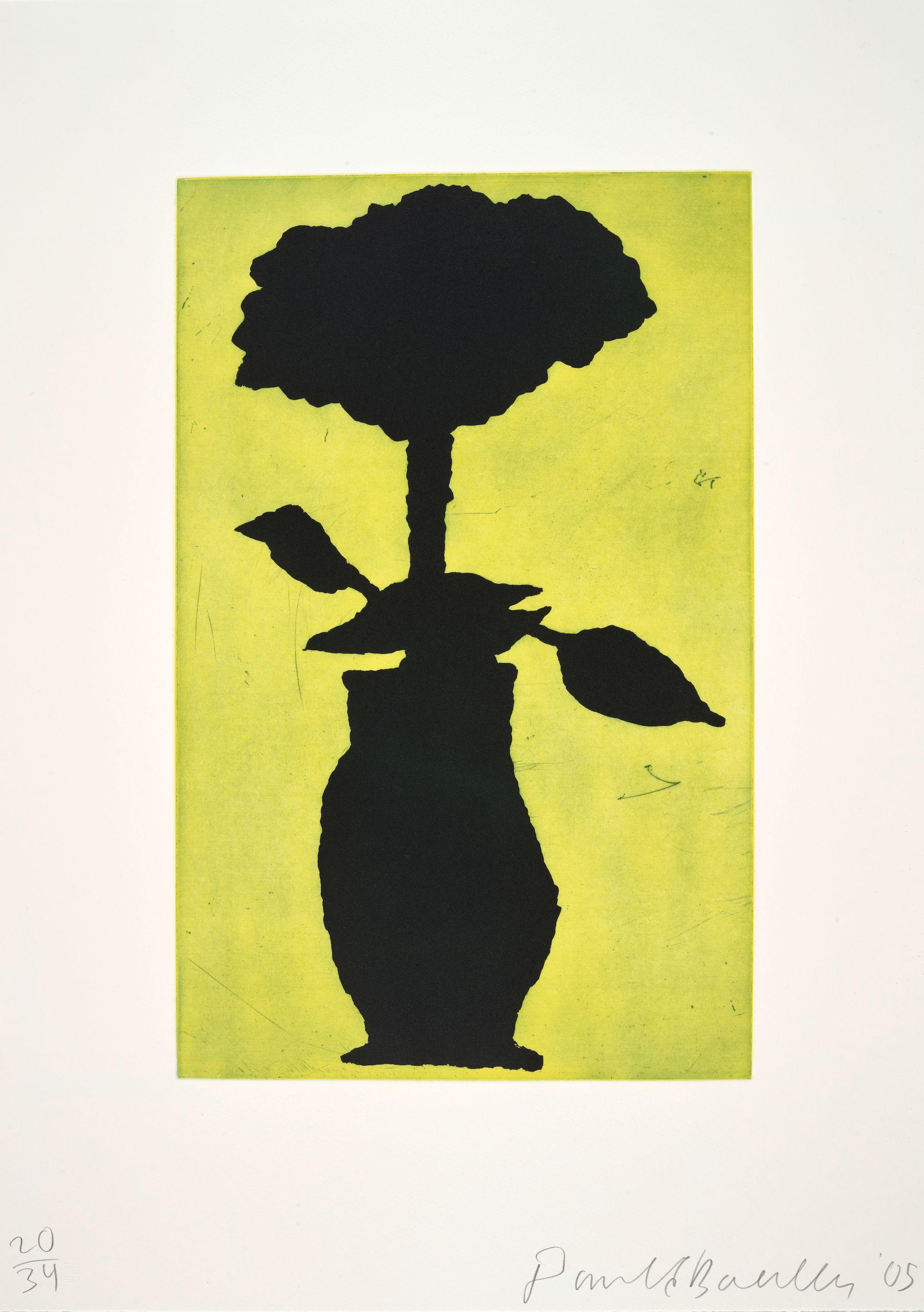 Donald Baechler - Blue Spruce, Potted Plant, Flower (3 works)