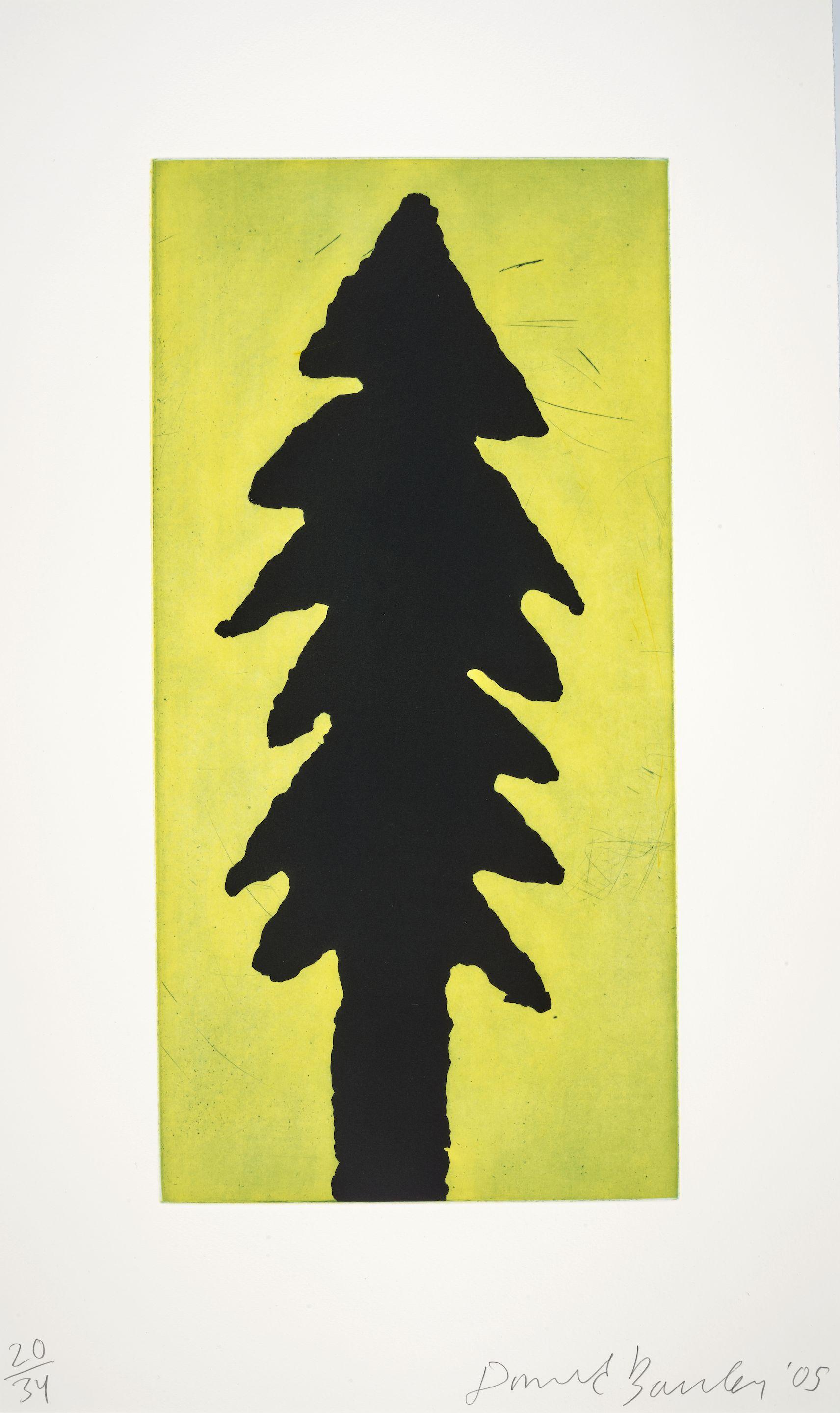 Donald Baechler - Blue Spruce, Potted Plant, Flower (3 works)