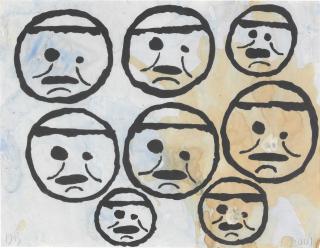 Donald Baechler - Crowd Study