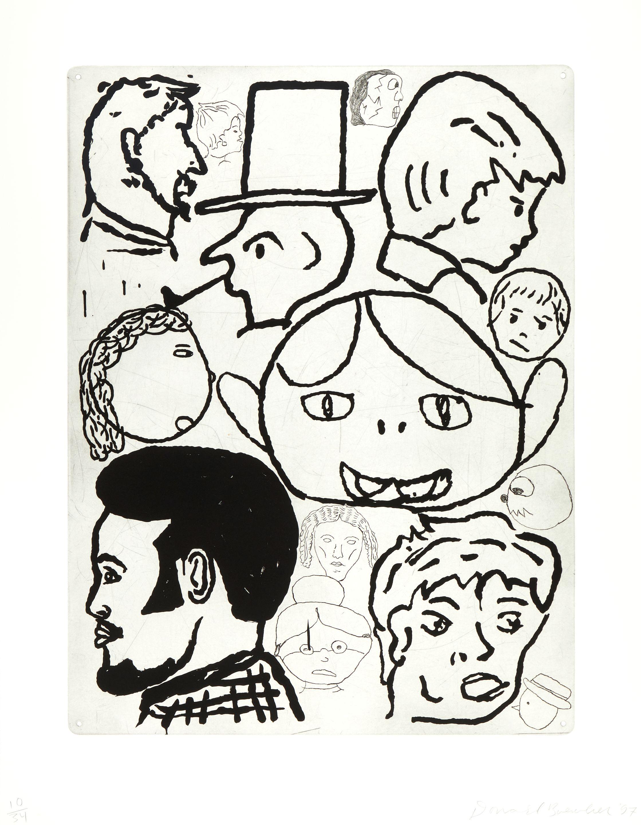 Donald Baechler - Crowd