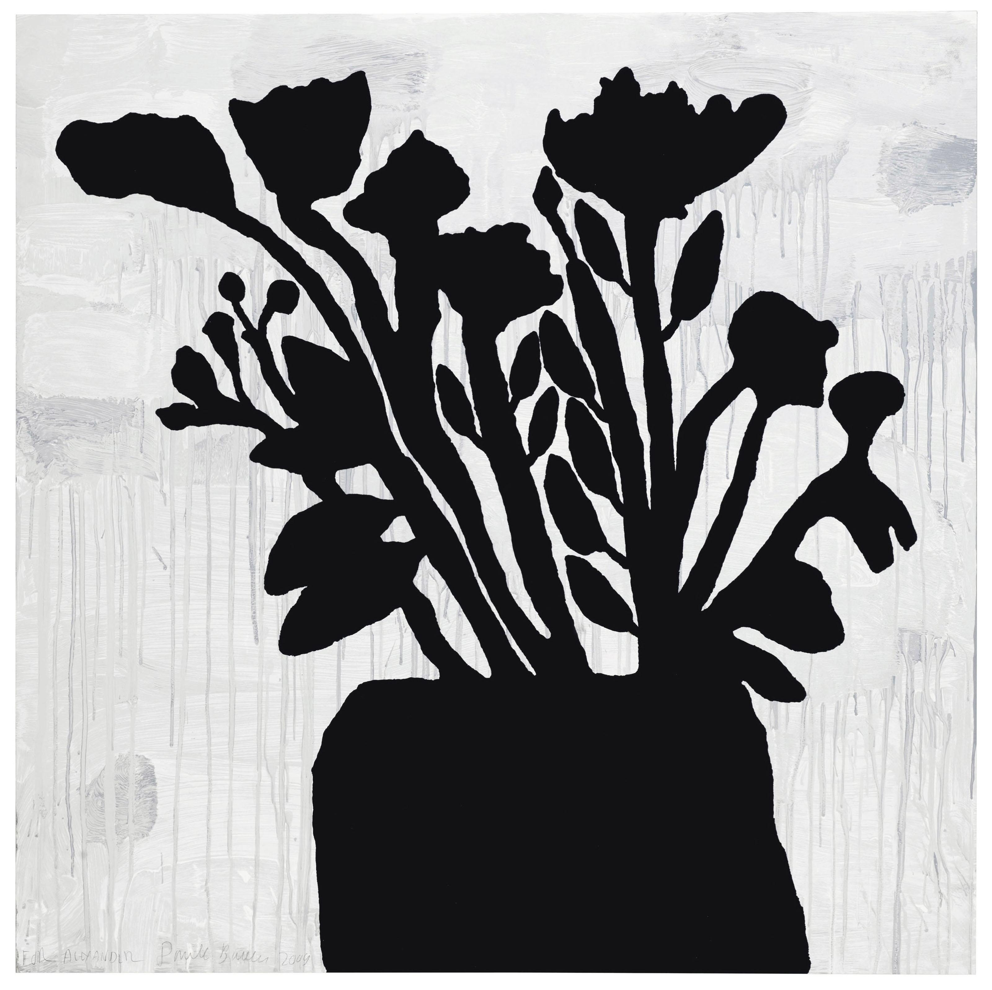Donald Baechler - Flowers in a Vase
