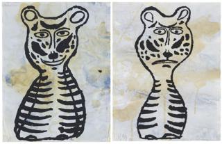 Donald Baechler - Jazzburg #2 and Jazzburg #3