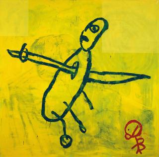 Donald Baechler - Large Violent Painting