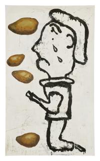 Donald Baechler - Prayer Painting (Potato Painting), 1988