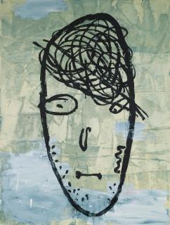 Donald Baechler - Self Portrait