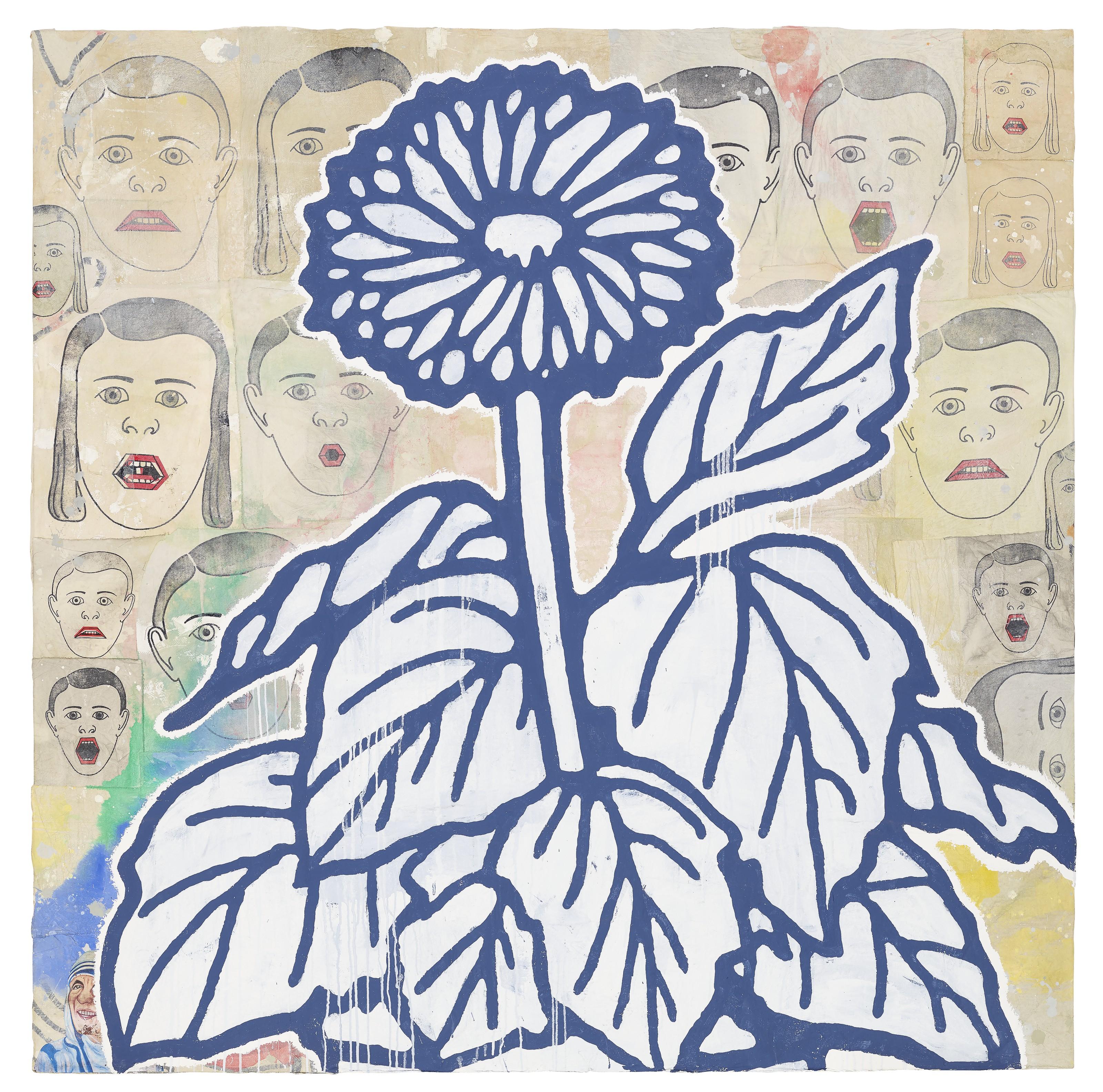 Donald Baechler - Still Life (Sunflower)