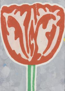 Donald Baechler - Tulip (Red)  