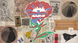 Donald Baechler - Untiled (Red Flower)