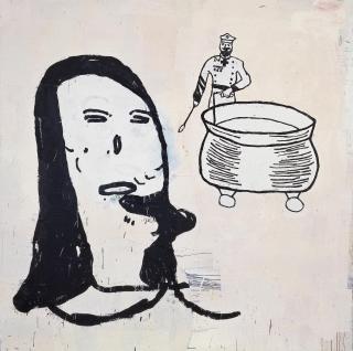 Donald Baechler - Untitled (Battle of Algiers)