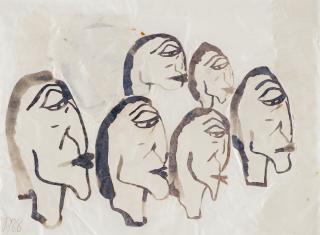 Donald Baechler - Untitled, collage after Picabia.