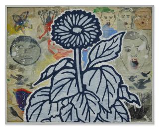 Donald Baechler - Untitled (Flower Painting)