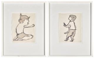 Donald Baechler - Untitled (Two Works)