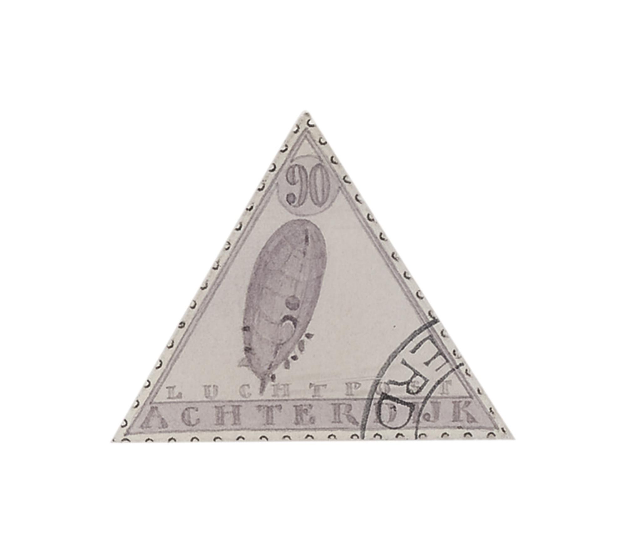 Donald Evans - Achterdijk, 1930, Airpost, Zeppelin In Flight, 1974