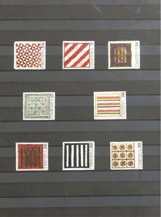 Donald Evans - Tropides - Eight Stamps In A Frame