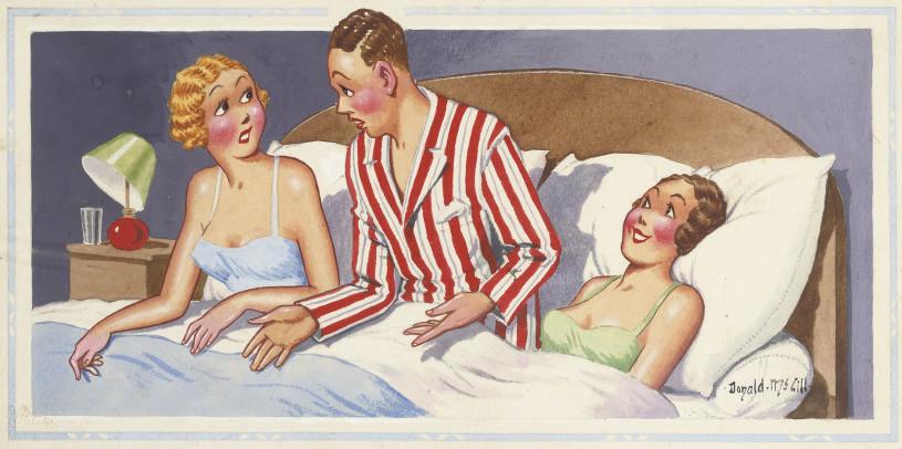 Donald Fraser Gould McGill - \'I can\'t persuade her that she only came to our wedding as a bridesmaid\' (illustrated); \'Burglars! Well go down and scare hell out of \'em with your pajamas!\'; and \'A distraction from the newspaper\'