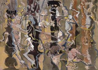 Donald Friend - Homage to Uccello