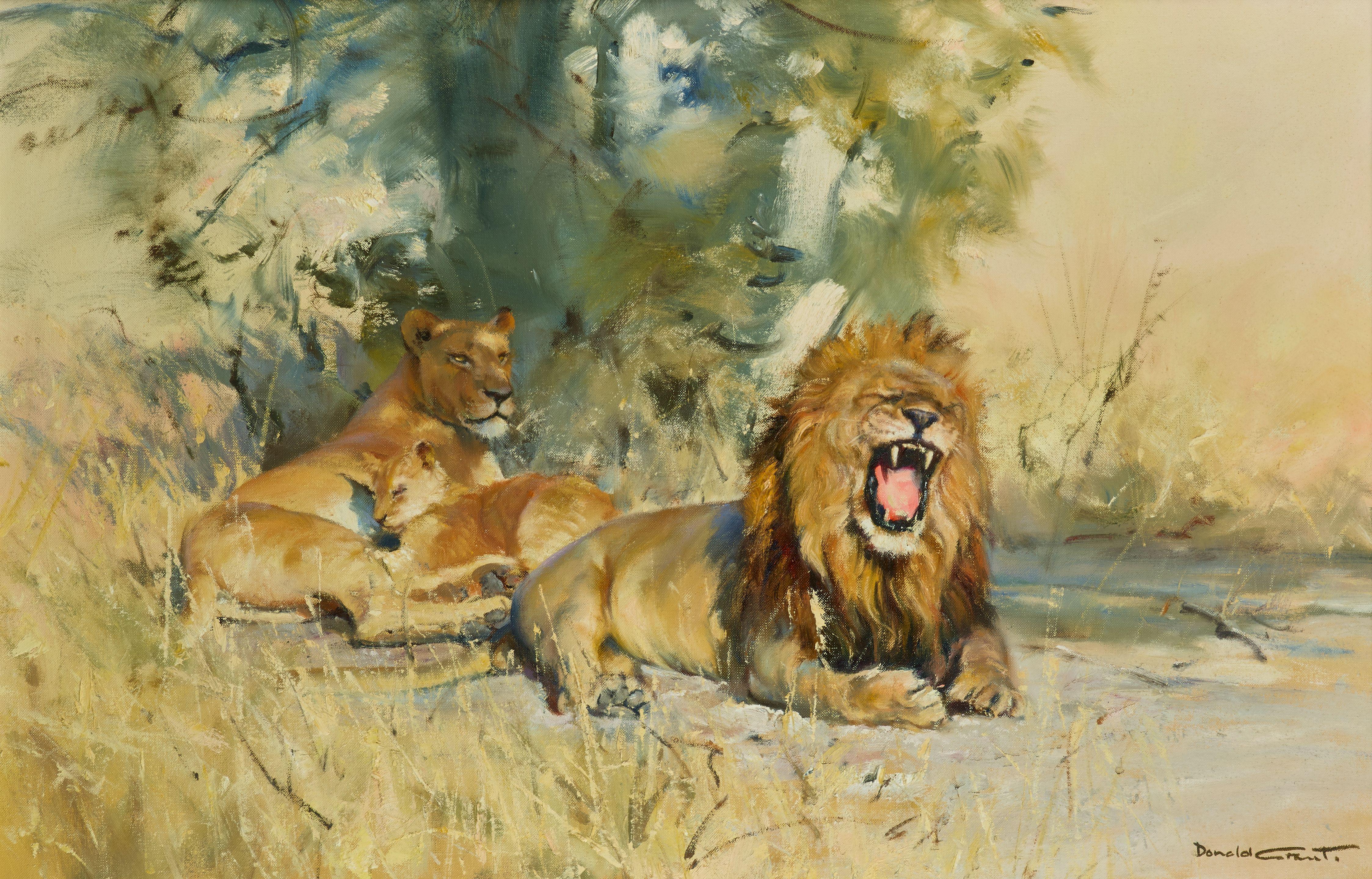Donald Grant - A pride of lions