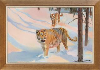 Donald Grant - Tigers in the snow