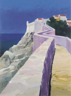 Donald Hamilton Fraser, R.A. - City Walls, Dubrovnik, Croatia