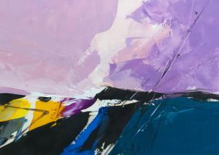 Donald Hamilton Fraser R.A. - Coastal scene