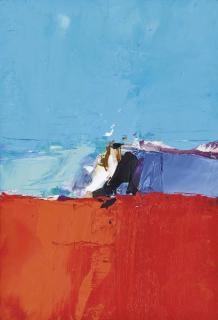 Donald Hamilton Fraser, R.A. - Red Landscape