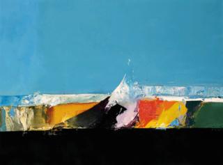 Donald Hamilton Fraser, R.A. - Seascape.  Beach and Rocks