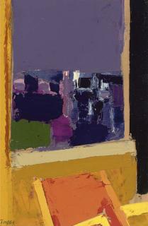 Donald Hamilton Fraser, R.A. - Study - chair & window