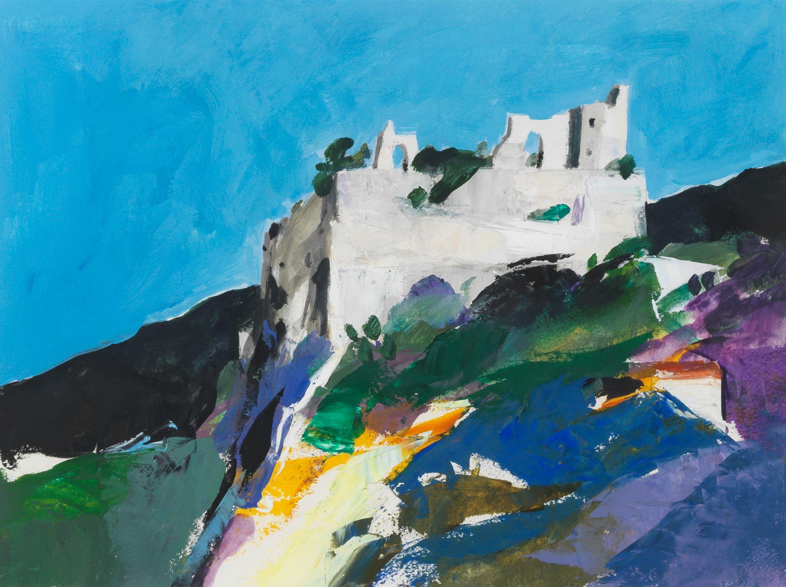 Donald Hamilton Fraser R.A. - Study - Quillan, Pyrenees