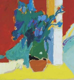Donald Hamilton Fraser - Flowers in a vase