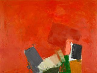 Donald Hamilton Fraser - Orange Composition