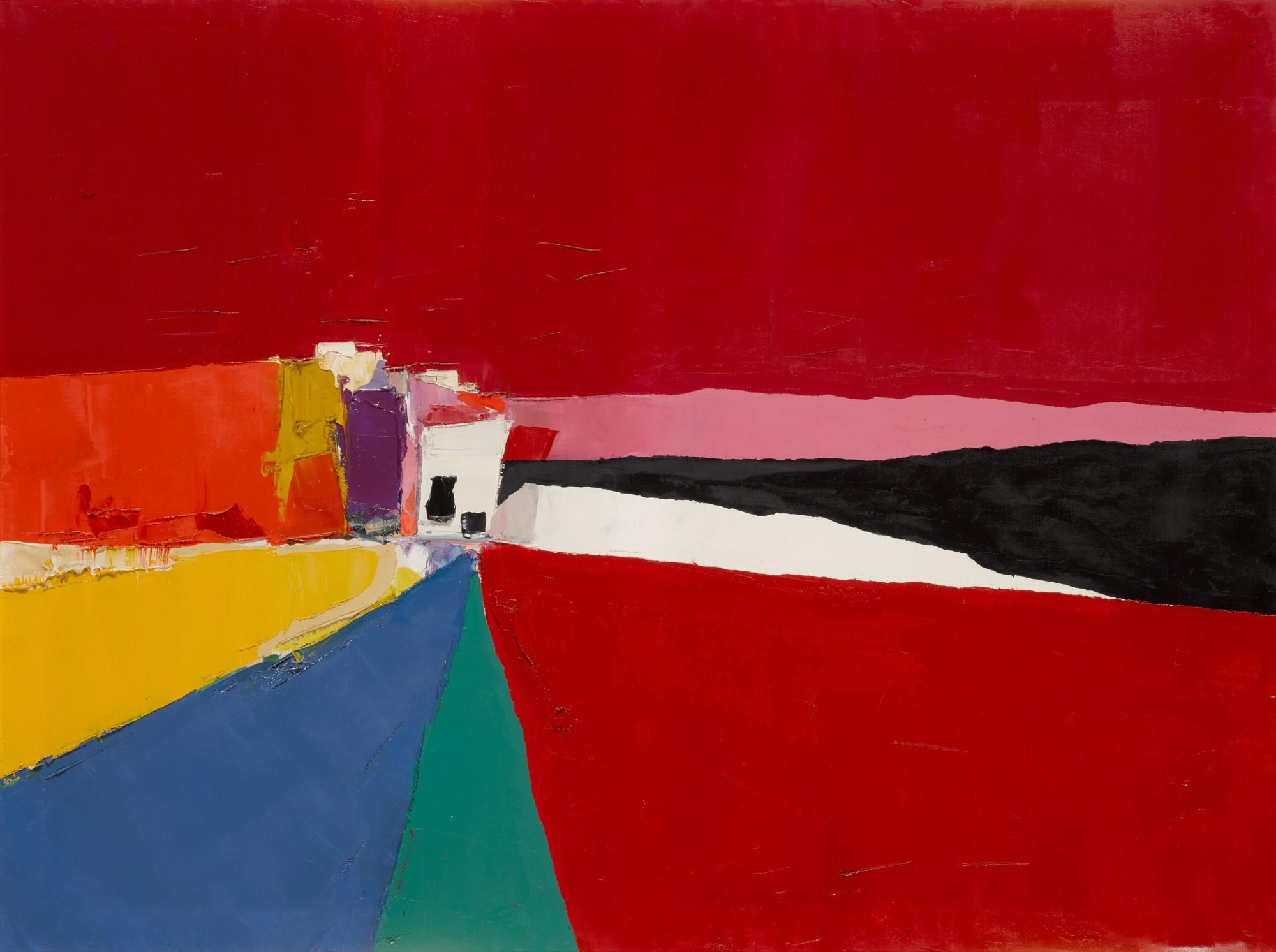 Donald Hamilton Fraser - Red Landscape Version 2