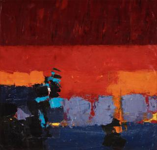Donald Hamilton Fraser - Red landscape