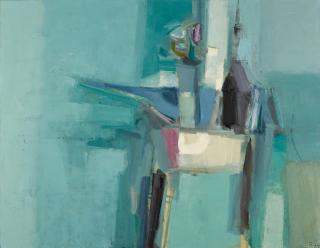 Donald Hamilton Fraser - Still Life With Flask And Flowers