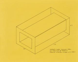 Donald Judd - Untitled (Drawing For 1968 Whitney Piece)